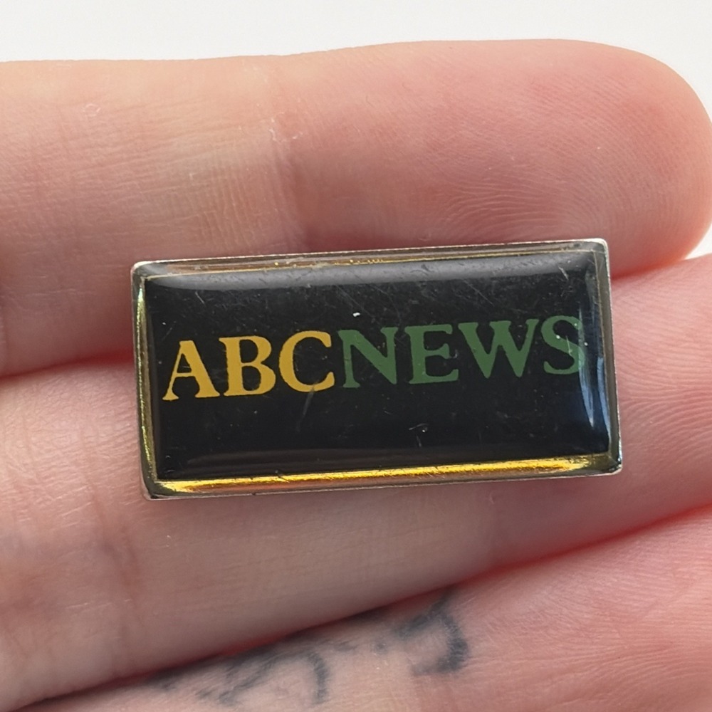 ABC News Network Television Lapel Hat Pin